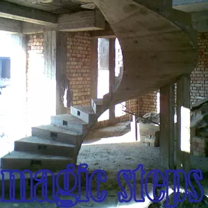 Лестницы (изогнутые монолитные) magic steps,  Ул. Байзакова 170-62