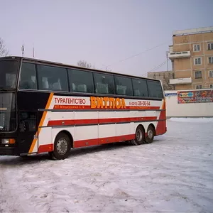 Сетра S216HDS (Setra S216HDS)1987 г.в.,  D,  МКПП,   красно-белый,  конд., 