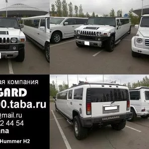 Аренда лимузина Hummer H2 белого цвета для свадьбы и других мероприяти