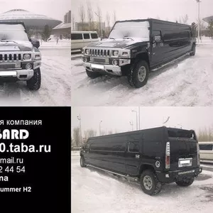 Аренда лимузина Hummer H2 черного цвета для свадьбы