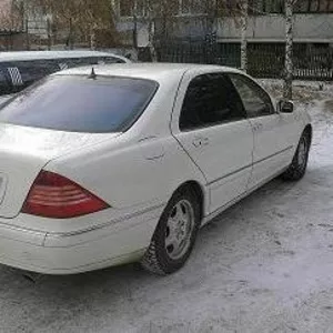 Аренда Mercedes-Benz W220 белого цвета для свадьбы 