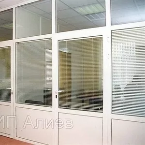 ИП АЛИЕВ БТ ИЗготовит окна двери витражи а также перегородки
