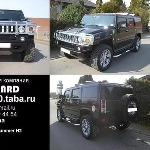 Аренда автомобиля Hummer H2 черного цвета для любых мероприятий.