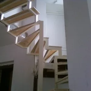 Лестницы, из дерева, металла, бетона. 