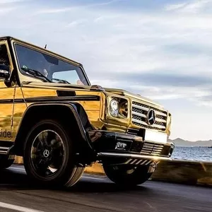 Прокат  Mercedes-Benz G55 белого/черного цвета для свадьбы.