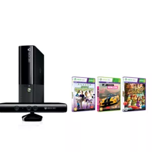 Комплект Xbox 360 500 ГБ с сенсором Kinect игры (новый)