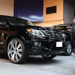 Расширители колесных арок WALD +30mm на Lexus LX 570 (Original JAPAN)