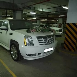 Кортеж. лимузин Cadillac Escalade и MB G-class G63 AMG в Астане.