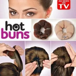 Заколка резинка валик для формирования дульки Hot buns код 23026