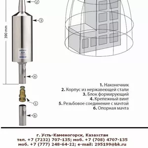 Активный молниеприёмник ERITECH® INTERCEPTOR SI ESE. DELTA SI25I 