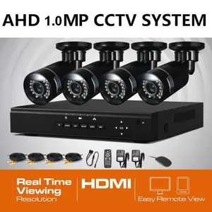 Продам Комплект готового AHD 1.0Mp видеонаблюдения на 4 камеры