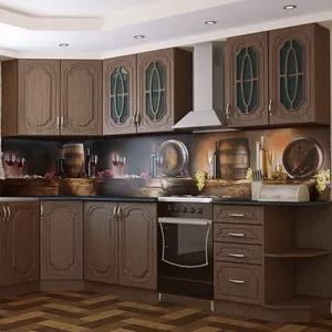Стеклянный фартук для кухни.