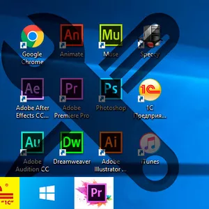 Установка Windows/1СПредприятие/PremierePro/After Effects/Photoshop/КН