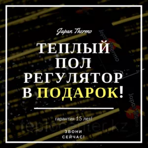 Теплый пол нового поколения  терморегулятор в Подарок