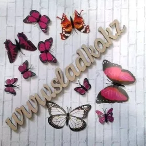 Бабочки декоративные на магнитах в ассортименте 46175 