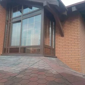 Окна,  двери,  витражи из пвх rehau,  galwin.