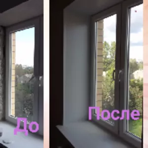 Откосы из пластика,  дерева и металла,  утеплёные(Шымкент)