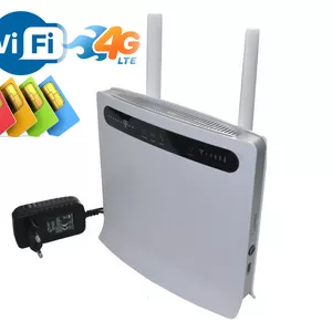 Продам 4G Wi-Fi роутер с поддержкой 4G сим карты и четырьмя Ethernet п