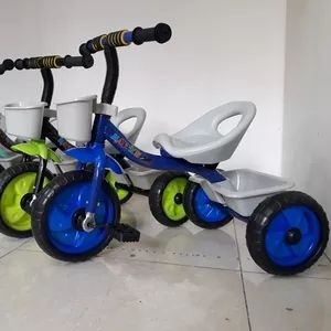 Детский трехколесный велосипед/Отличный подарок/Гелиевые колеса/Музыка