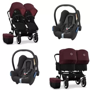 Bugaboo Donkey 2 Twin с Maxi-Cosi CabrioFix