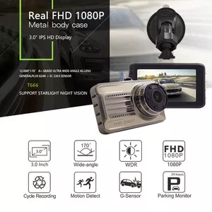 Продам автомобильный Full HD видеорегистратор,  амолед дисплей,  170 гра