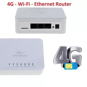 Продам 4G WIFI LAN умный роутер с поддержкой 4G сим карт и тремя Ether