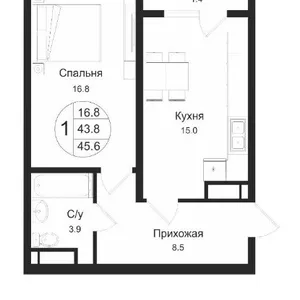 1-комнатные в ЖК Аспан-Сити от 10, 03 млн тг