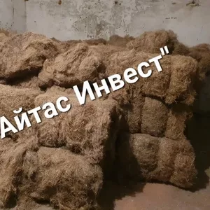 Пакля строительная,  льняная в тюках. Пакля Астана. Пакля Алматы