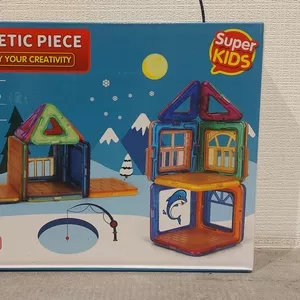 Детский Магнитный конструктор. Magnetic Piece 41 pcs. Brain Training