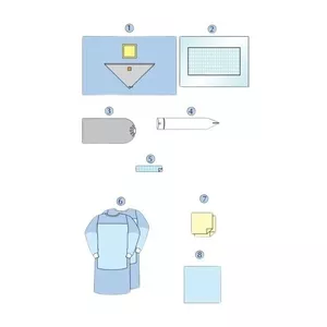 Комплект белья операционного для перкутанной нефролитотрипсии dr. green's оптом  