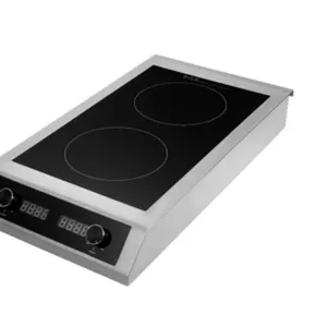 Плита индукционная 2-конфорки,  мощность 3500+3500 Вт Мощность: 2 конфо