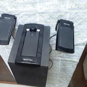 Продам MICROLAB  M-310 сабвуфер с усилителем  и двумя колонками. Выход