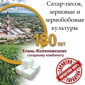 Сахар-песок,  зерновые и зернобобовые культуры в Казахстане