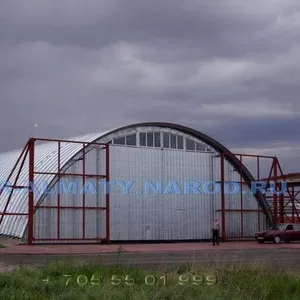 Ангары быстровозводимые арочные бескаркасные низкой стоимости  